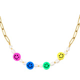 18K Summer Luck Clavicle Chain Necklace for Girls