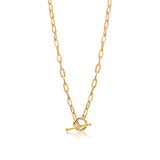 18K Summer Mama Clavicle Chain Necklace CZ
