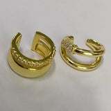 C-shaped Earrings 925 Sterling Silver Ear Cuffs