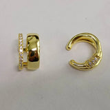 C-shaped Earrings 925 Sterling Silver Ear Cuffs