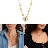 Heart Zircon Clavicle Necklace Choker Collares Bijoux