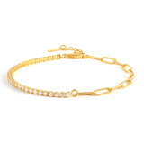 Green Crystal Zircon Bracelet for Women Hand Chain Jewelry