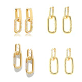 18k Crystal Drop Earrings for Women