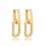 18k Crystal Drop Earrings for Women