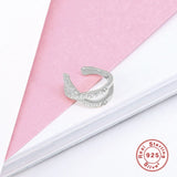 925 Silver Cross Ear Cuff CZ Clip Earrings for Women