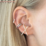 X Diamond Stud Earrings for Women Jewelry