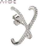 X Diamond Stud Earrings for Women Jewelry