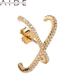 X Diamond Stud Earrings for Women Jewelry