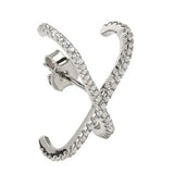 X Diamond Stud Earrings for Women Jewelry