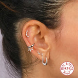 Real Silver 925 Earring Ear Clip Pendientes Jewelry for Women
