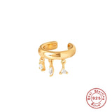 Real Silver 925 Earring Ear Clip Pendientes Jewelry for Women