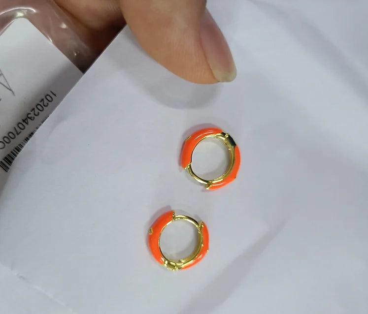 Silver Hoops Earrings Women Piercing Fine Jewelry Pendientes