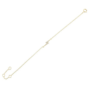 925 Silver Lightning Star Bracelet 18k Chain for Girlfriend Gift Women Jewelry
