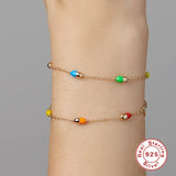 925 Silver Bracelet Women Charm Jewelry Flower Chain Gift