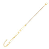 CZ Tennis Bracelet Box Chain Jewelry Bangle for Women