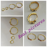 Zircon Circle Ear Buckles Huggie Earring Jewelry
