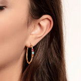 Zircon Circle Ear Buckles Huggie Earring Jewelry