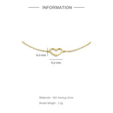 Minimalist 18k Love Zircon Bracelet Chain for Women