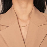 S925 Sterling Silver Metal Clavicle Chain for Women