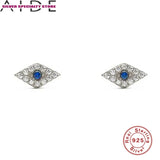 Zircon Earrings for Women 925 Silver Studs Fashionable Fine Jewelry