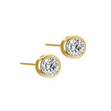 925 Silver Diamond Zircon Stud Earrings for Women