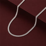Minimalist Chain Necklace 925 Sterling Silver Necklaces For Women