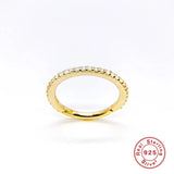 925 Silver CZ Crystal Piercing Ear Tragus Cartilage Nose Hoop Nose Ring