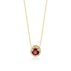 925 Silver Colored Diamond Pendant Necklace for Women