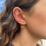 925 Silver Star Cross Drop Earrings Women Girl Jewelry