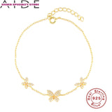 925 Sterling Silver Turquoise Flower Charm Bracelet for Women