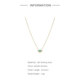 925 Silver Turquoise Pendant Necklace Mom Lover Gift