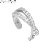 925 Silver Cross Ear Cuff No Piercing Clip Earrings