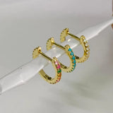 925 Silver Huggie Hoop Earring Six Styles Cartiluge Earrings Silver