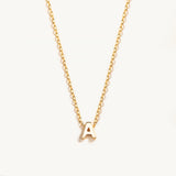 925 Silver Initial Letter Pendant Necklace A-Z Alphabet Collares Fine Jewelry