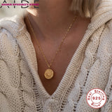925 Silver Necklace For Women Fine Jewelry Choker Necklaces Charms Pendant