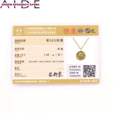 925 Silver Necklace For Women Fine Jewelry Choker Necklaces Charms Pendant