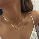 925 Silver Necklace Tassel Chain Stars Pendant Clavicle Necklaces Women