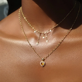 925 Silver Necklace Tassel Chain Stars Pendant Clavicle Necklaces Women