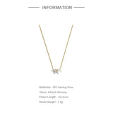 925 Silver Purple Zircon Pendant Necklace Women Wedding Jewelry