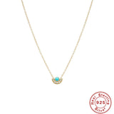 925 Silver Zircon Bar Pendant Necklace for Women