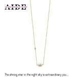 925 Silver Baroque Pearl Pendant Necklace for Women