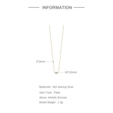 925 Silver Baroque Pearl Pendant Necklace for Women