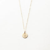 925 Silver Star Diamond Necklace for Women Round Pendant Collares Jewelry