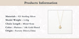 925 Silver Star Diamond Necklace for Women Round Pendant Collares Jewelry