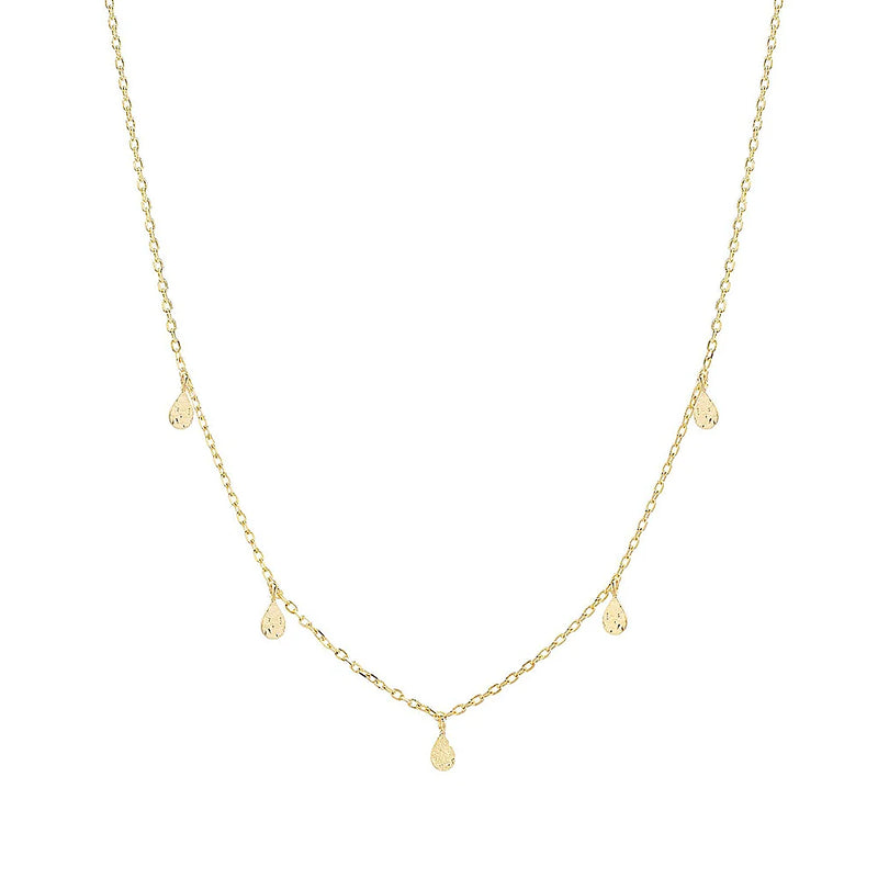 925 Silver Triple Zircon Collarbone Necklace for Wedding