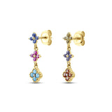 925 Silver Turquoise Flower Jewelry Set for Women