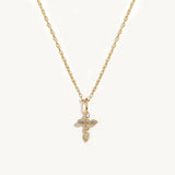 Cross Diamond Necklace 925 Sterling Silver Choker Necklace For Women Jewelry