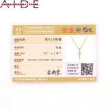 Cross Diamond Necklace 925 Sterling Silver Choker Necklace For Women Jewelry