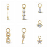 925 Silver Lightning Piercing Earrings CZ Brincos Bijoux Femme