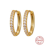 925 Silver Lightning Piercing Earrings CZ Brincos Bijoux Femme